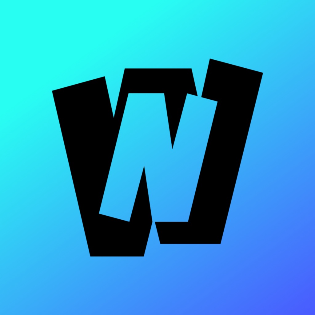 应用图标：蓝色背景上的白色 W 字母